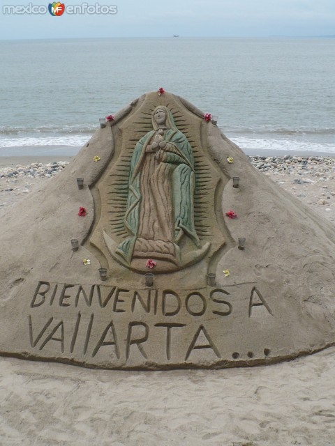 Esculturas de arena en el Malecón de Puerto Vallarta